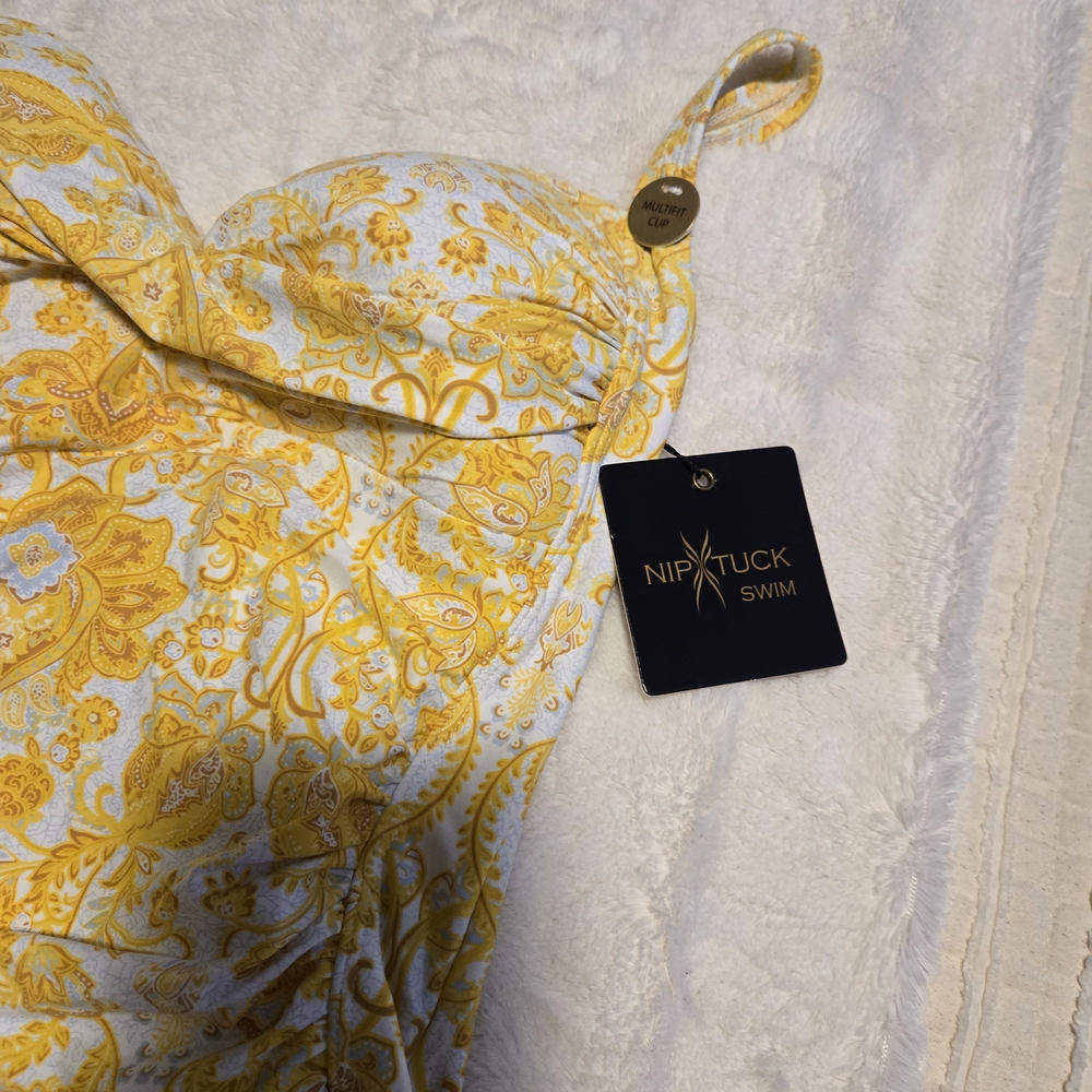 Miraclesuit Women's Yellow One Piece Swimsuit - Picture 3 of 6